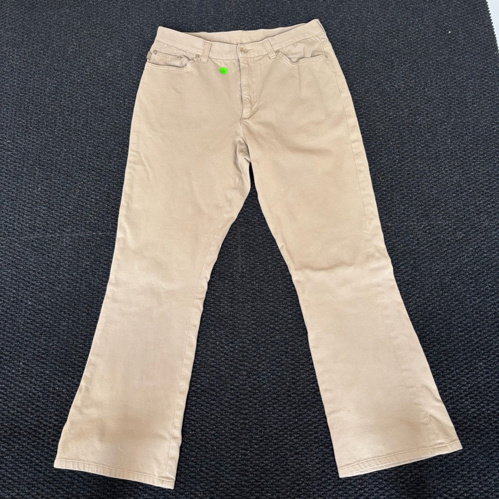 Lauren Jeans Co Ralph Lauren Women Tan Khaki Bootcut Jeans Boho Flare Western 12